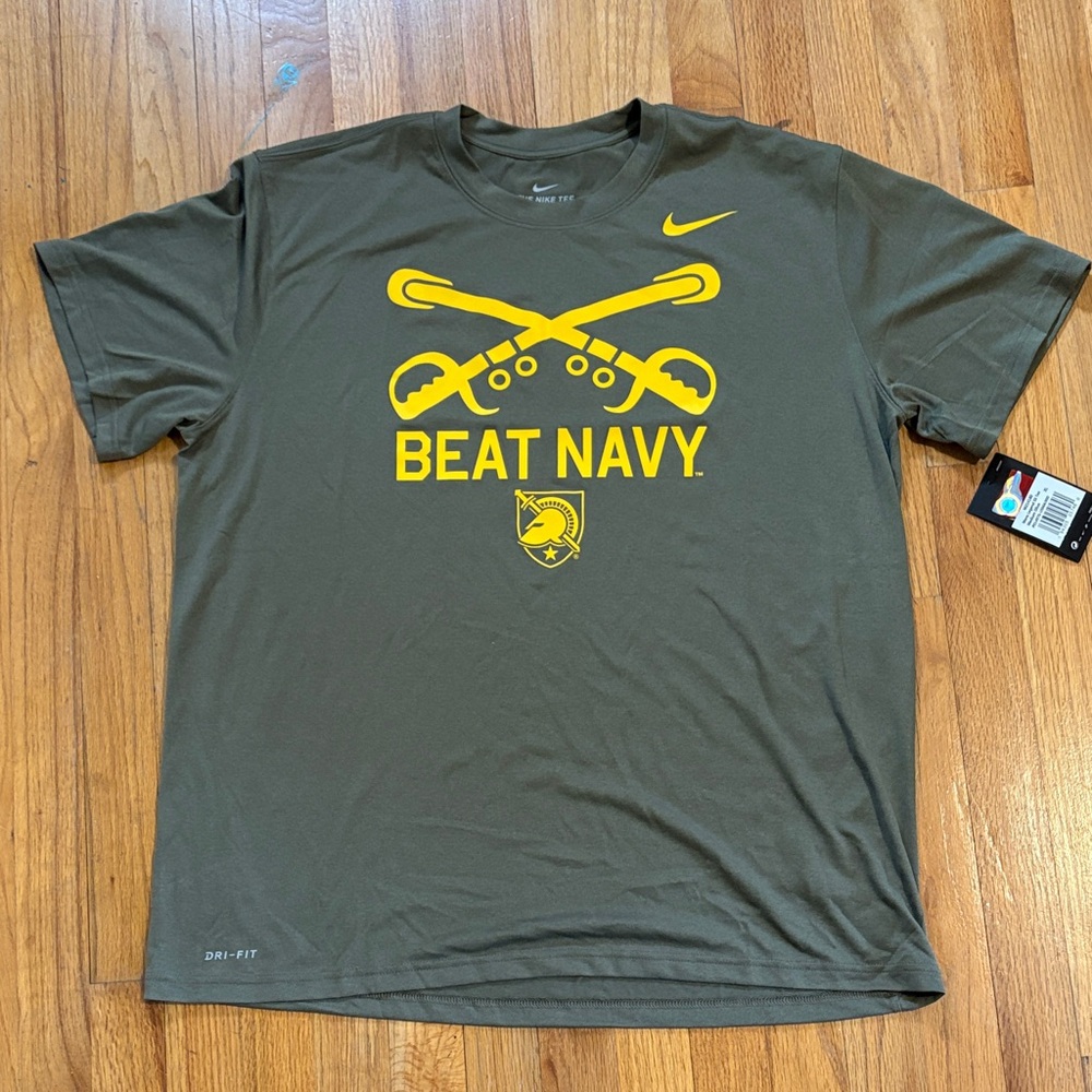 Nike USMA Men's Green 'Beat Navy'  Tee from 2019 Army/Navy Game/XL